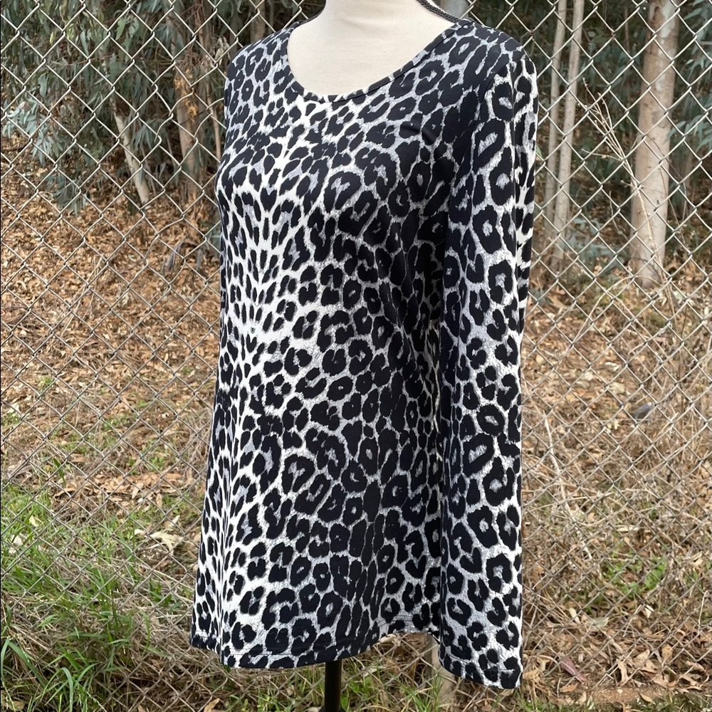 New W/Tag Leopard Print Tunic Sz M